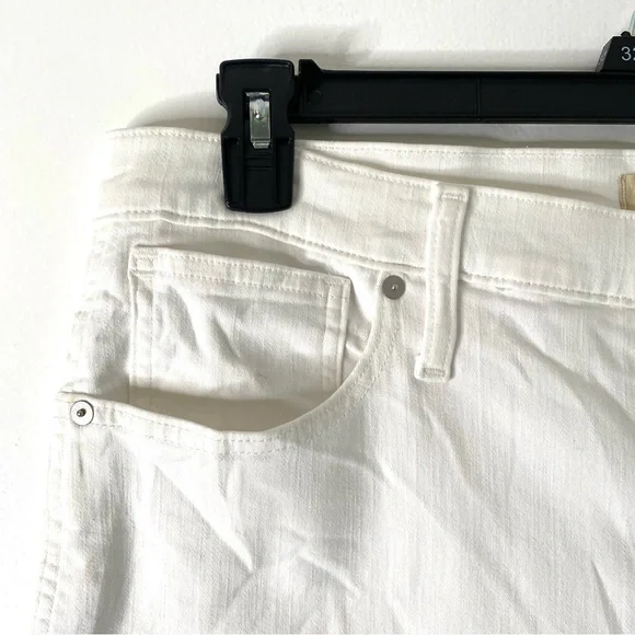 Madewell Stovepipe Jeans NWT Pure White High Rise Slim Fit Stretch Denim - Picture 7 of 14